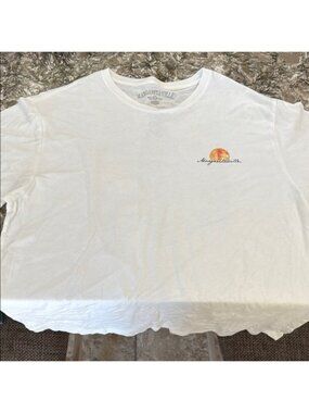 Margaritaville Red and White Short Sleeve Tee / D43